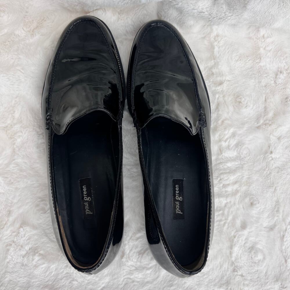 Paul Green Black Patent Leather Loafers - Picture 5 of 8